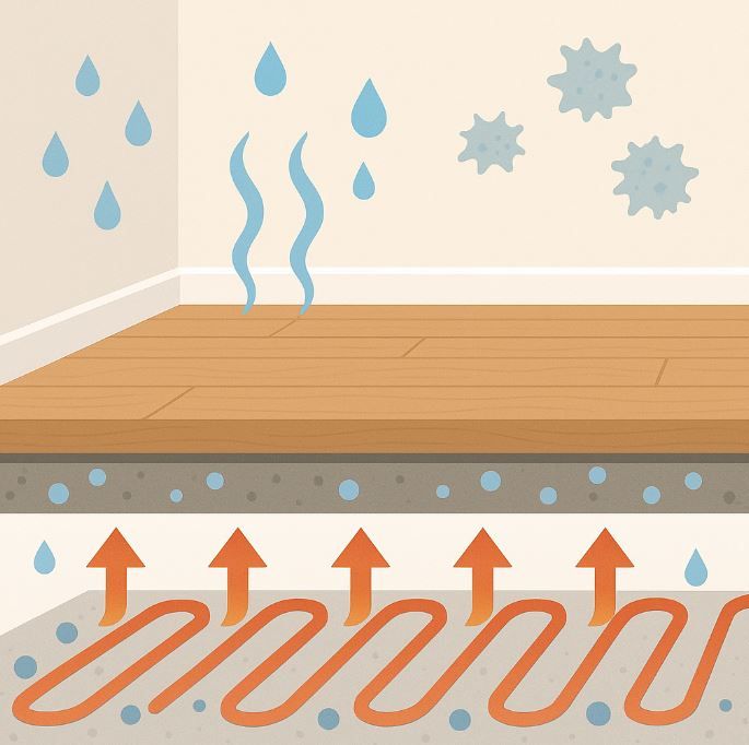 除濕不靠機器！安裝地暖也能有效防潮防霉、改善居家濕氣